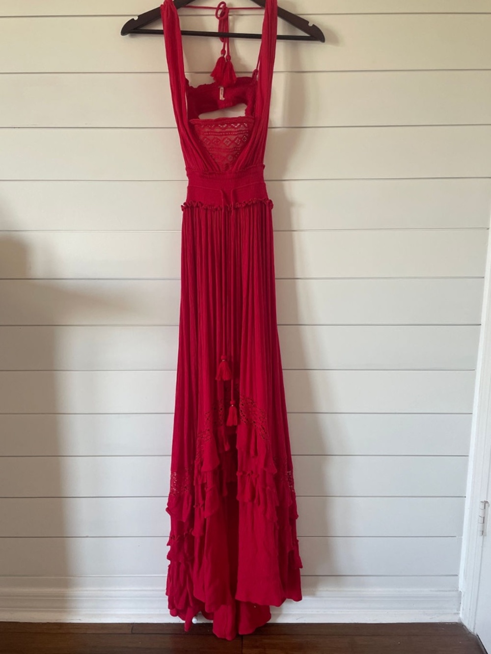 Free People Santa Maria Dress Red